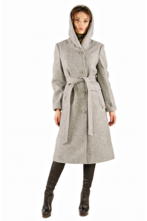 Женское пальто с капюшоном 3000406